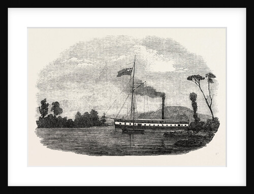 The Earl Cathcart Steamer Aground Among the Islands of the River St. Lawrence. 1850 by Anonymous