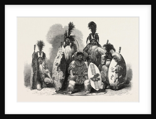 Zulu Kaffirs of Natal, South Africa, 1865 by Anonymous