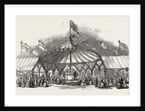 The Northumberland and Newcastle Horticultural Society's Flower-Show. Rotunda of the Tent. UK, 1846 by Anonymous