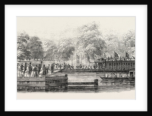 The Lord Mayor's Visit to Oxford: The Embarkation at Oxford, UK, 1846 by Anonymous