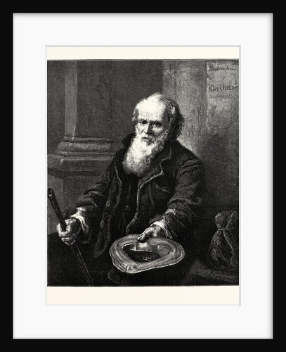 A Mendicant, 1873 by Anonymous