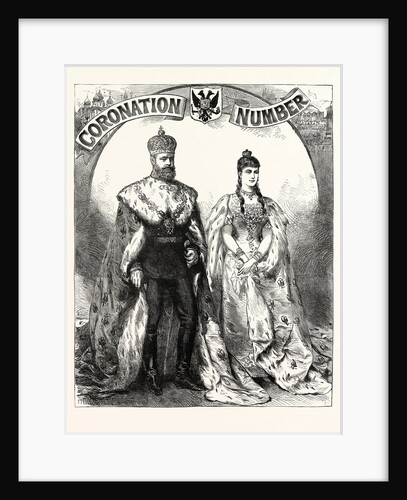 The Emperor and Empress of Russia in Their Coronation Robes, 1883 by Anonymous