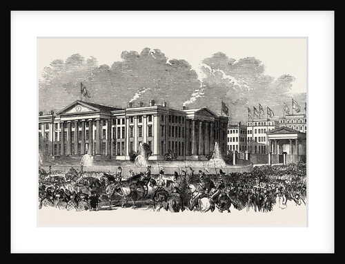 The Royal Procession Passing the Infirmary at Manchester, UK, 1851 by Anonymous