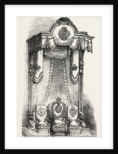 Royal Throne in the Exchange at Manchester, UK, 1851 by Anonymous