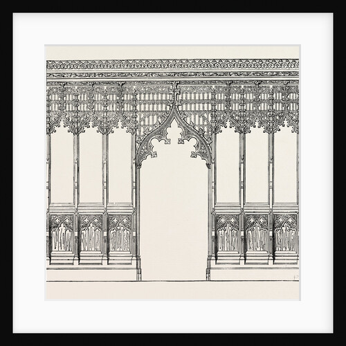 Gothic Screen. By Bingham, Ipswich. 1851 by Anonymous
