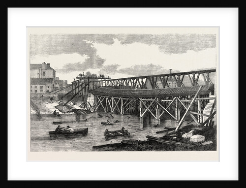 View of the Ruins of Lendal Bridge, York, Taken Immediately after Its Fall, UK, 1861 by Anonymous