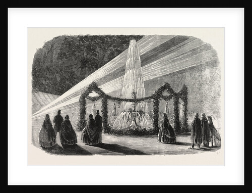 Visit of the Prince of Wales to the Middle Temple: The Fountain Illuminated by Electric Light, 1861 by Anonymous