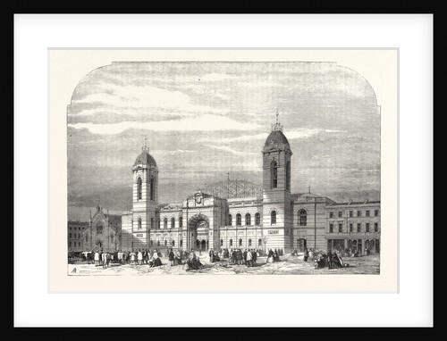 The Agricultural Hall, Islington, in Process of Construction, London, 1861 by Anonymous