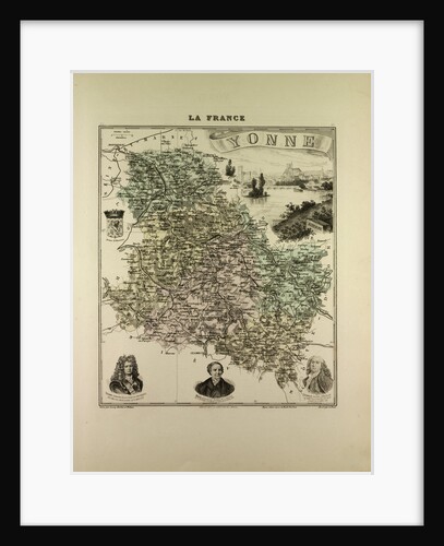 Map of Yonne by Anonymous