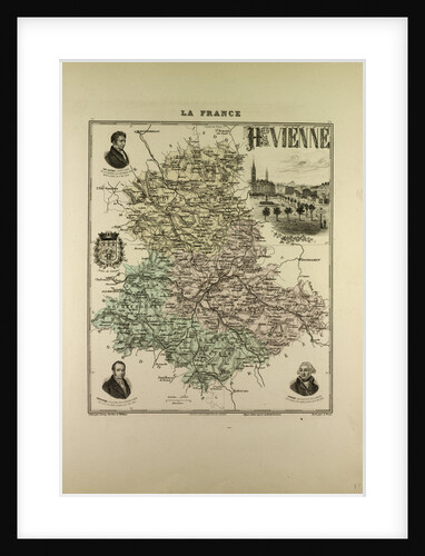 Map of Haute Vienne by Anonymous