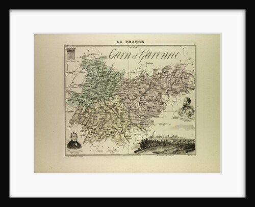Map of Garn and Garonne by Anonymous