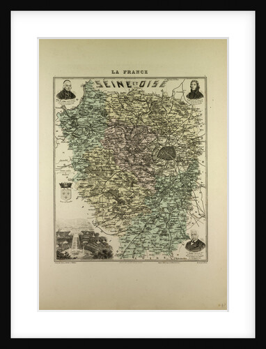 Map of Seine and Oise by Anonymous