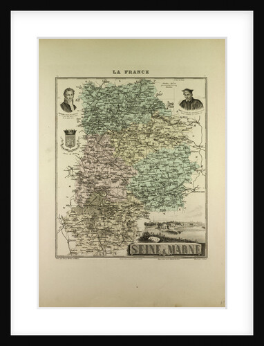 Map of Seine and Marne by Anonymous
