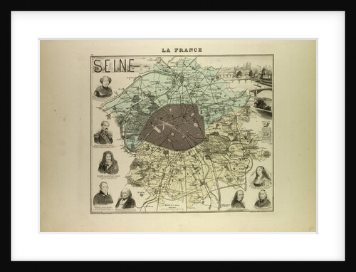 Map of Seine by Anonymous