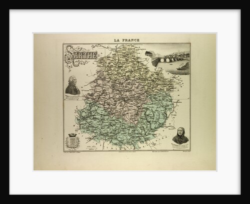 Map of Sarthe by Anonymous