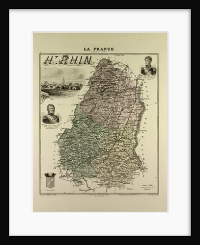 Map of Haute Rhin by Anonymous
