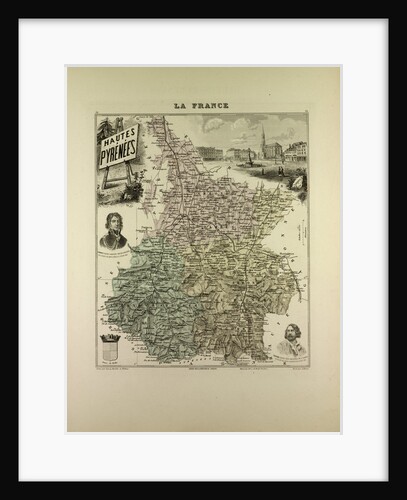 Map of Hautes Pyrénées by Anonymous