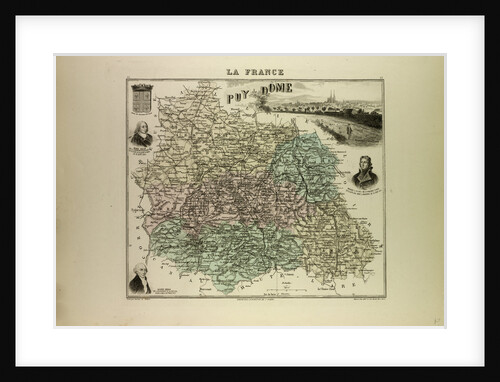 Map of Puy De Dôme by Anonymous