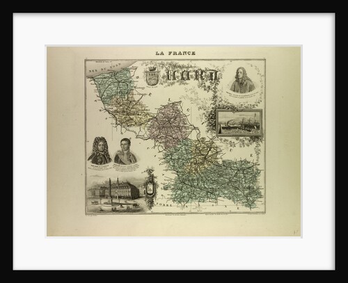 Map of the North West of France 1896 by Anonymous
