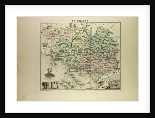 Map of Morbihan by Anonymous