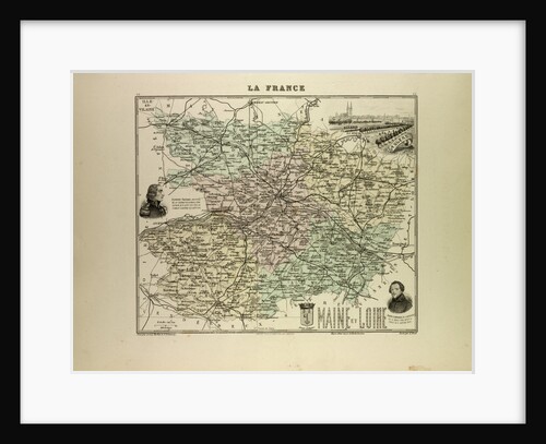 Map of Maine and Loire by Anonymous