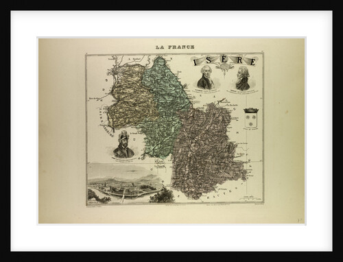 Map of Isère by Anonymous
