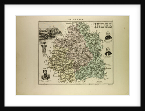 Map of Indre by Anonymous