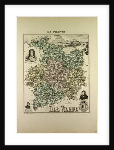 Map of Ille and Vilaine by Anonymous