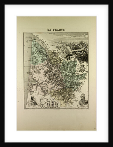 Map of Gironde by Anonymous