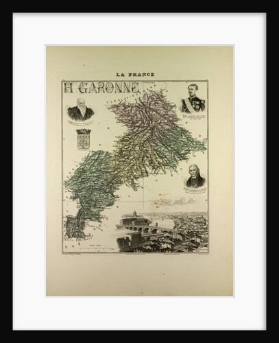 Map of Haute Garonne by Anonymous