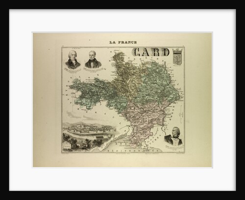 Map of Gard by Anonymous