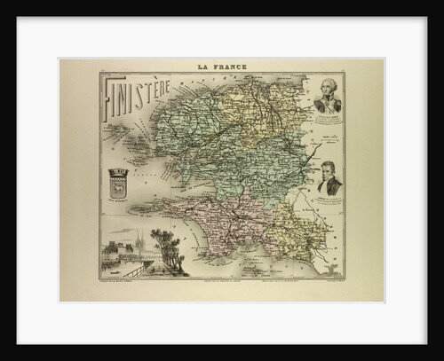 Map of Finistère by Anonymous