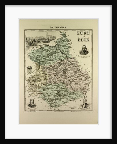 Map of Eure and Loir by Anonymous