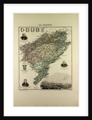 Map of Doubs by Anonymous