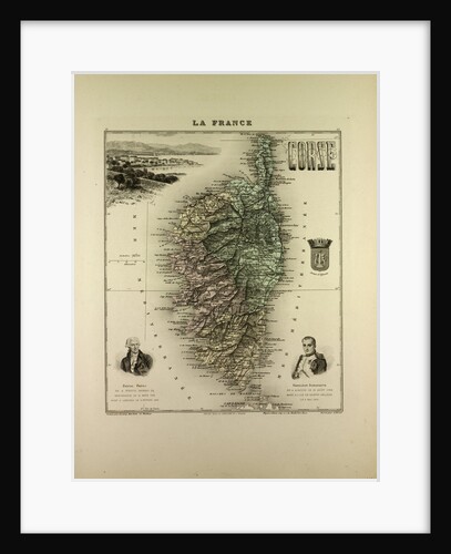 Map of Corse (Corsica) by Anonymous