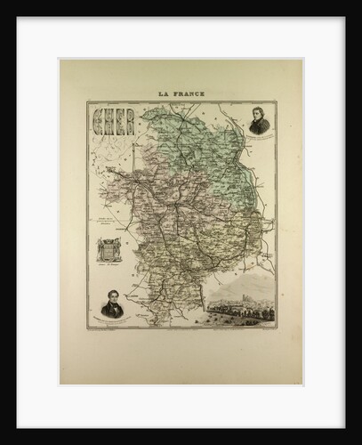 Map of Cher by Anonymous