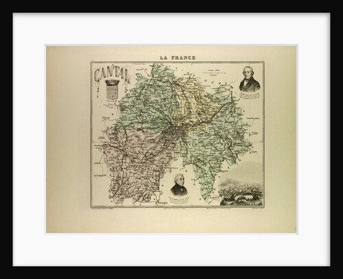 Map of Cantal by Anonymous