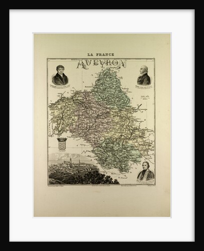 Map of Aveyron by Anonymous