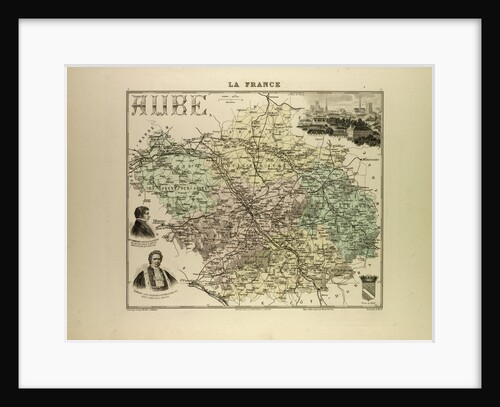 Map of Aube by Anonymous