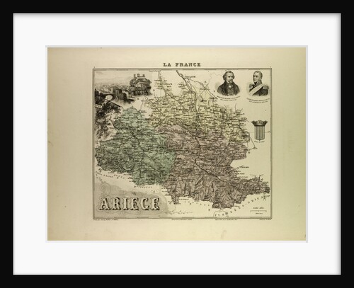 Map of Ariège by Anonymous