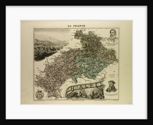 Map of Hautes Alpes by Anonymous