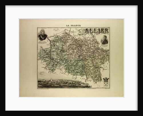 Map of Allier by Anonymous