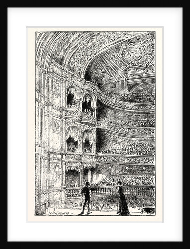 The Royal English Opera House in Cambridge Circus: Interior View 1891 by Anonymous