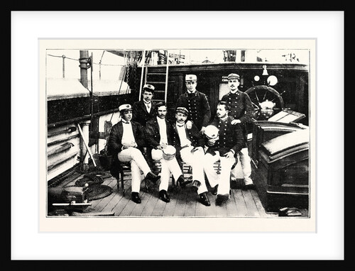 Group of Chilian Officers on Board a Man of War by Anonymous