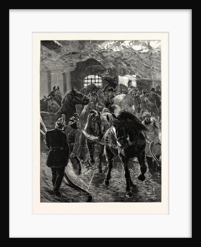 Saving the Horses a Scene at the Fire at Southwark London UK by Anonymous