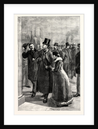 The Arrest of Messrs. O'Brien and Dillon on Their Arrival at Folkestone UK by Anonymous