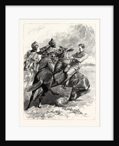 The Cavalry Manoeuvres at Attock India-Native Cavalry Stopping a Scout by Anonymous