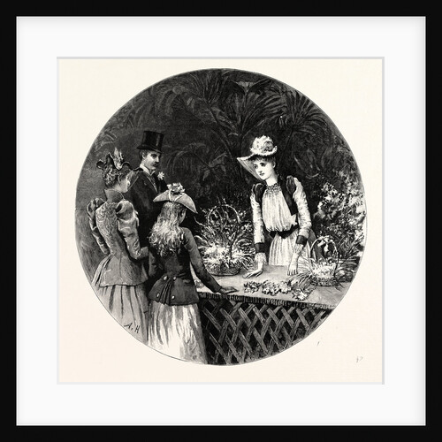 The Kermesse at Nice: Selling Flowers for the Poor France by Anonymous