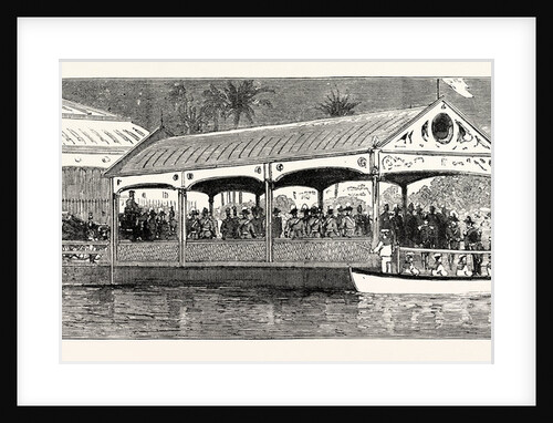 The Opening of the Jamaica Exhibition by Prince George of Wales His Royal Highness's Arrival at Market Wharf Kingston by Anonymous
