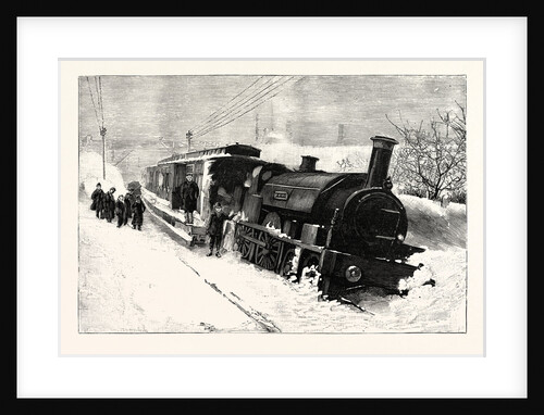 The Great Snowstorm: The Flying Dutchman Off the Line and in a Snow-Drift Near Camborne in Cornwall UK by Anonymous